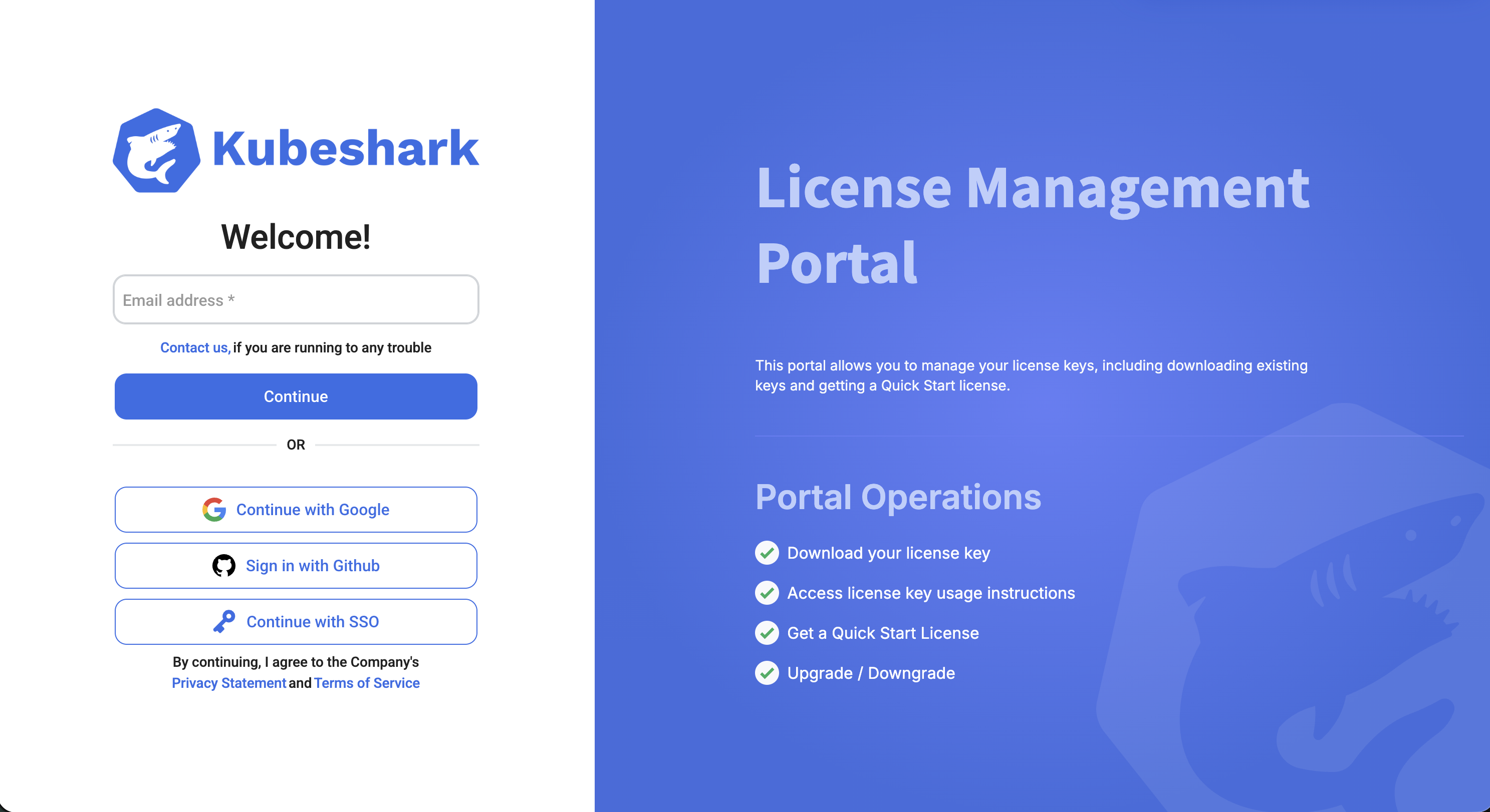 License Portal Login
